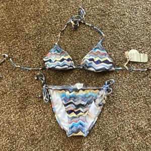 Quiksilver Tribal Printed Bikini Set